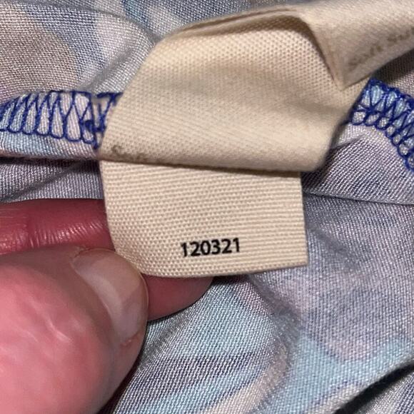 Soft Surroundings Floral Maxi Dress Petite Small Blue Pink Tropical Print - Picture 9 of 10